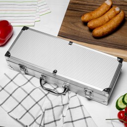 Grilio reikmenys šašlykinės komplektas kepsninės žnyplės kepsninės indai