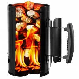 Grilio degiklio briketai, ekologiški, plieniniai, medinė rankena