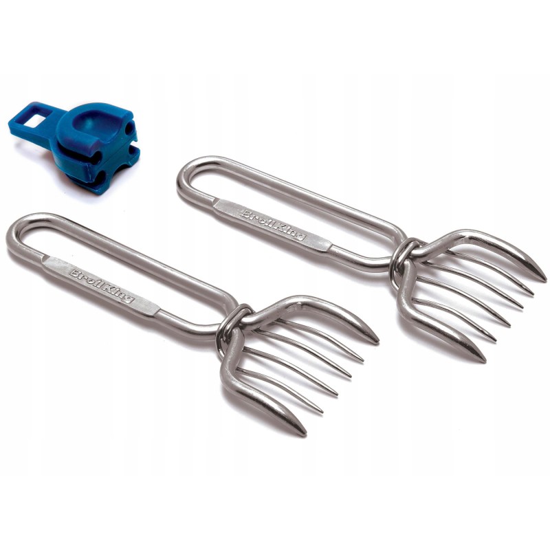 Broil king metalinės šakės mėsai traukti