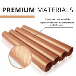 Tefloninis kepimo kilimėlis grilio padėklams 5 vnt