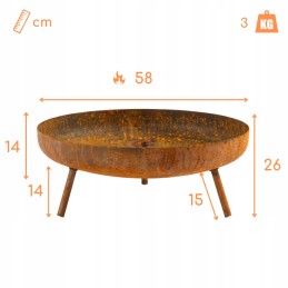 Capri 58 sodo laužavietė iš 4elementi - nauja!