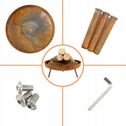 Capri 58 sodo laužavietė iš 4elementi - nauja!