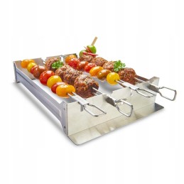 Broil king kebabu komplekts dubultā tērauda grila iesmiem 69138