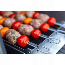 Broil king kebabu komplekts dubultā tērauda grila iesmiem 69138