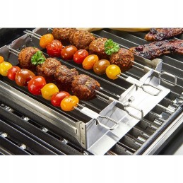 Broil king kebabu komplekts dubultā tērauda grila iesmiem 69138