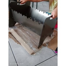 Mangal 6 dalių sulankstomas anglies grilis