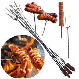 Laužo stulpai 10x židinio šakutės 124cm bešakės kabykla