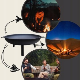 Aukščiausios kokybės sodo židinys, 60 cm dubuo, židinio katilas