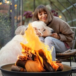 Aukščiausios kokybės sodo židinys, 60 cm dubuo, židinio katilas
