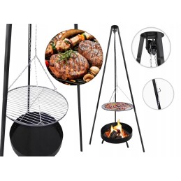 Anglies kepsninė ant trikojo su židiniu