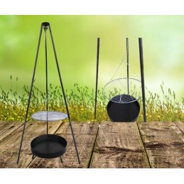 Anglies kepsninė ant trikojo su židiniu