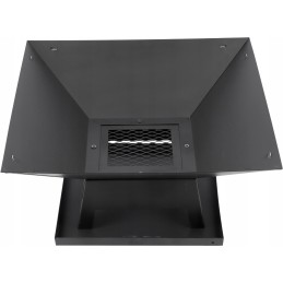 Plieninis židinys su dangteliu 45x45cm