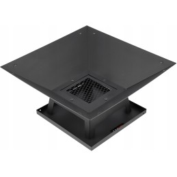 Plieninis židinys su dangteliu 45x45cm