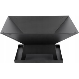 Plieninis židinys su dangteliu 45x45cm