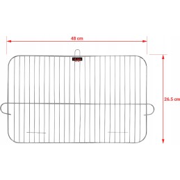 Anglies kepsninė su lentyna, grotelės 48 x 26,5 cm