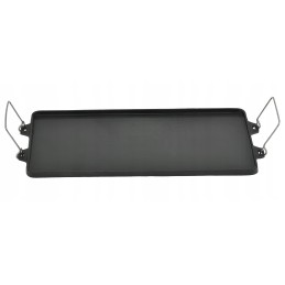 Cast iron double-sided plate grill grate 52 x 25cm grill pan for campfire