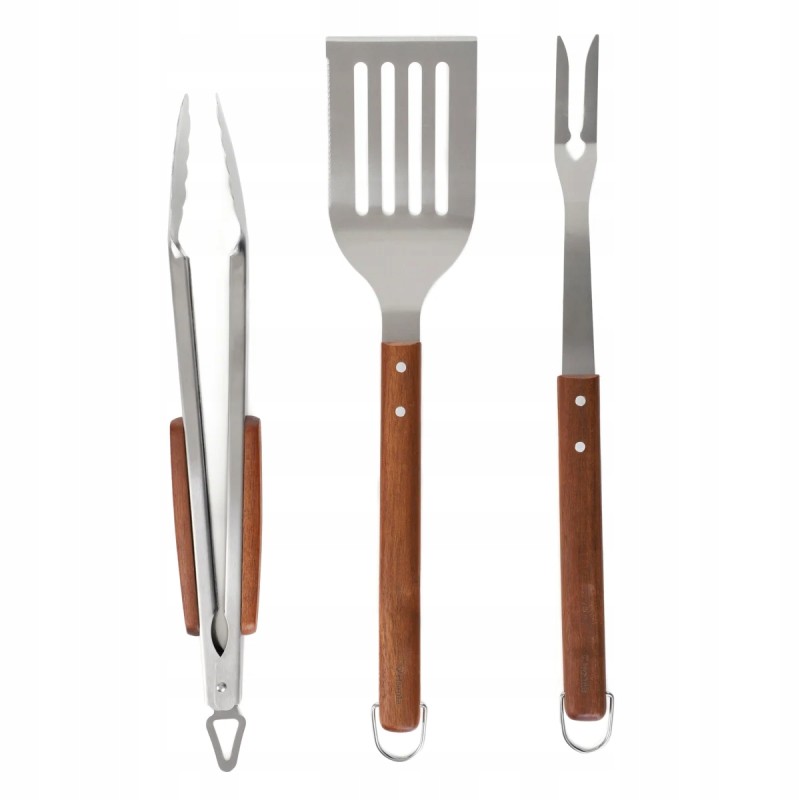 Lengvas grilio priedų rinkinys kepimui ant grotelių, 3 vnt