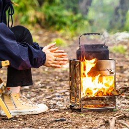 Mobili kelioninė kepsninė stovyklavimui maiše