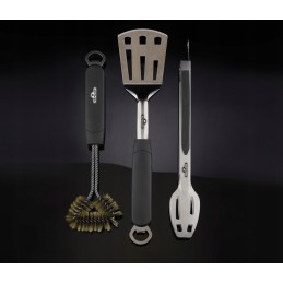 Napoleon 3 dalių nerūdijančio plieno grilio rinkinys