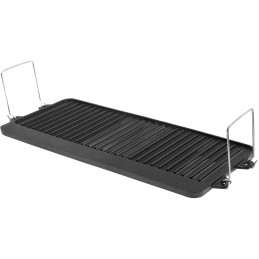 Cast iron plate grill grate 52x25 grill pan
