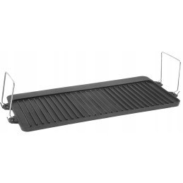 Cast iron plate grill grate 52x25 grill pan