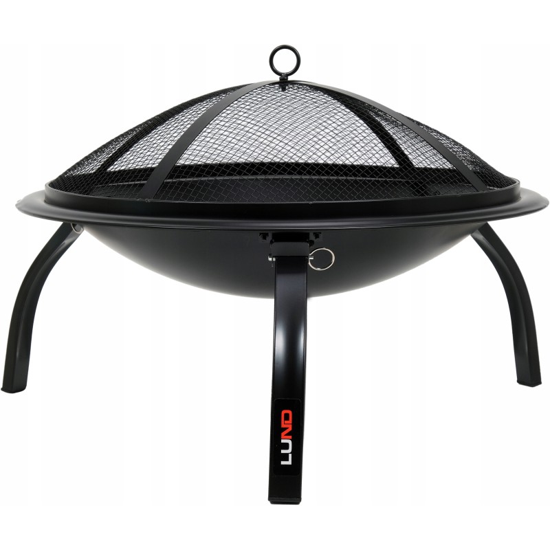 Plieninis židinys su atlenkiamomis kojelėmis, 56x39cm