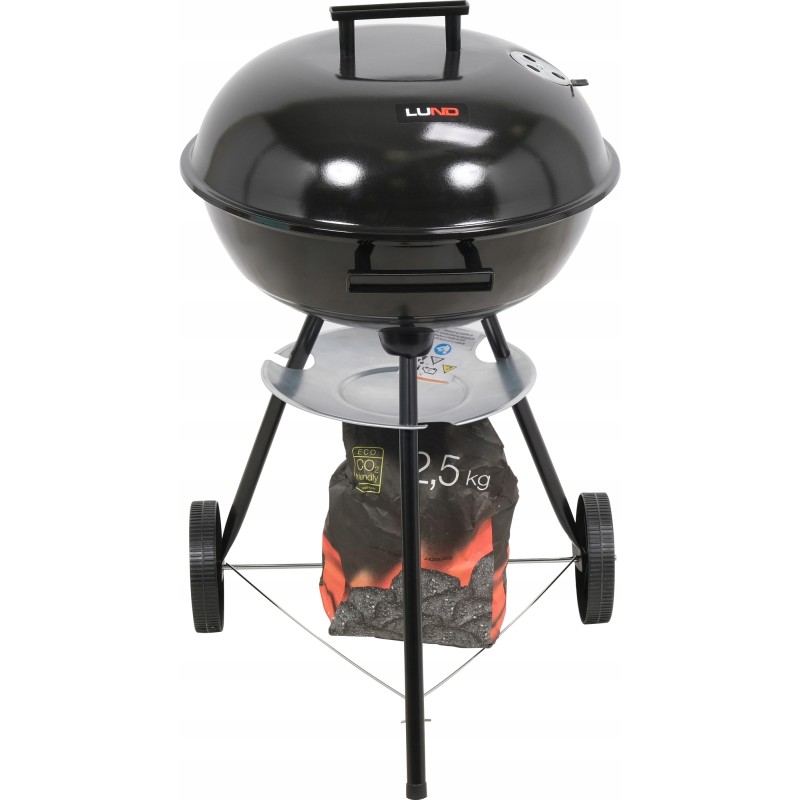 Apvalios anglies kepsninės su dangteliu, 41 cm