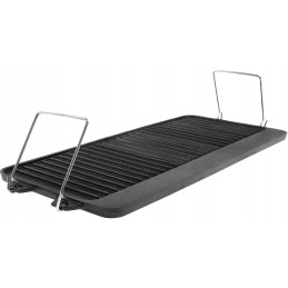 Ketaus grilio lėkštė, grotelės, 52x25, grilio keptuvė