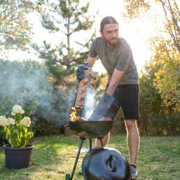 Portable foldable camping grill