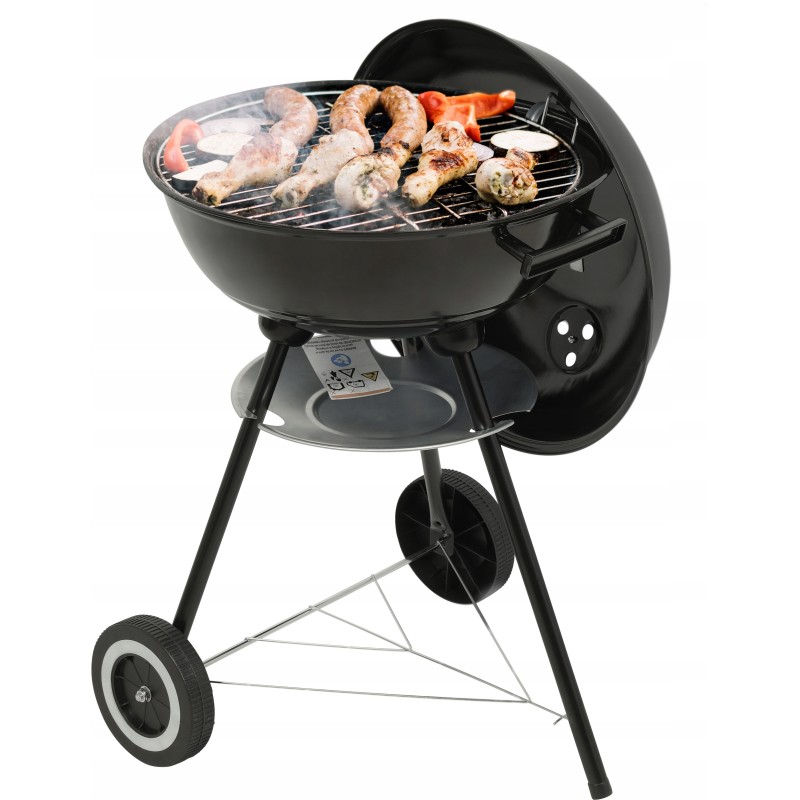 Apvalios anglies kepsninės su dangteliu, 41 cm