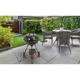 Apvalios anglies kepsninės su dangteliu, 41 cm