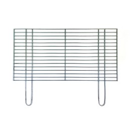 Grill construction grate 60x30 chrome with firebox/ash pan
