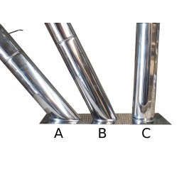 Aukštas židinys rūkyklai su nerūdijančio plieno stogu