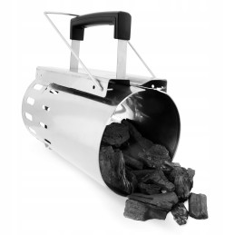 Broil king chimney for lighting coal briquettes grill