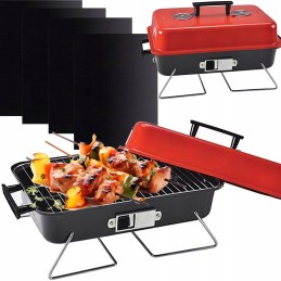 ⭐ kempingo kepsninė su anglimis nešiojamas sulankstomas lagaminas sodo stovyklavietė su dangčiu ⭐