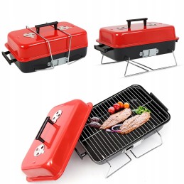 ⭐ kempingo kepsninė su anglimis nešiojamas sulankstomas lagaminas sodo stovyklavietė su dangčiu ⭐