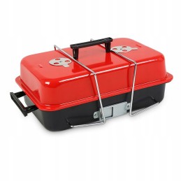 ⭐ kempingo kepsninė su anglimis nešiojamas sulankstomas lagaminas sodo stovyklavietė su dangčiu ⭐