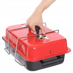 ⭐ kempingo kepsninė su anglimis nešiojamas sulankstomas lagaminas sodo stovyklavietė su dangčiu ⭐