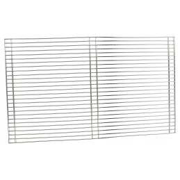 Stainless steel grill grate 60x40cm + slot brush