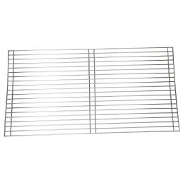 Stainless steel grill grate 60x40cm + slot brush