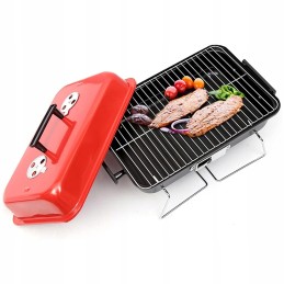 ⭐ kempingo kepsninė su anglimis nešiojamas sulankstomas lagaminas sodo stovyklavietė su dangčiu ⭐