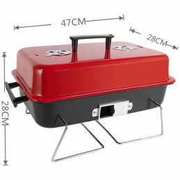 ⭐ kempingo kepsninė su anglimis nešiojamas sulankstomas lagaminas sodo stovyklavietė su dangčiu ⭐