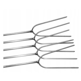 Stainless steel fire sticks 140cm 5 pcs hanger