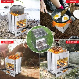 Mobili kelioninė kepsninė stovyklavimui maiše