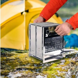 Mobili kelioninė kepsninė stovyklavimui maiše