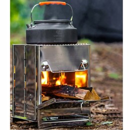 Mobili kelioninė kepsninė stovyklavimui maiše