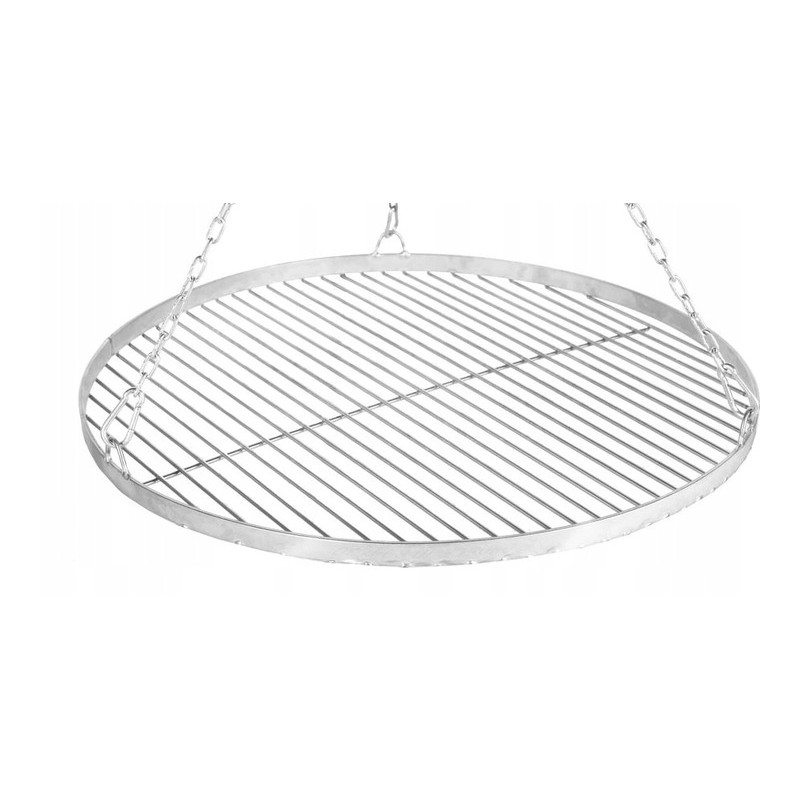Hromēta grila restīte, 45 cm, apaļa, piekarināma