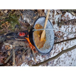 Vengriškas emaliuotas katilas, 6l, dangtis