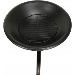 Plieninis židinys su atlenkiamomis kojelėmis, 56x39cm