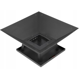 Plieninis židinys su dangteliu 45x45cm